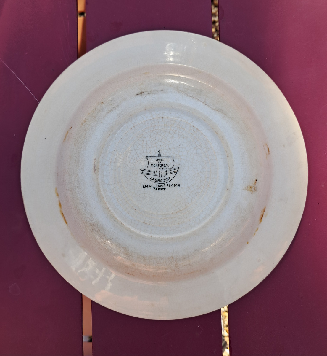 Cuirassé Averoff, assiette Creil et Montereau, "la gloire de la Grèce"-photo-2