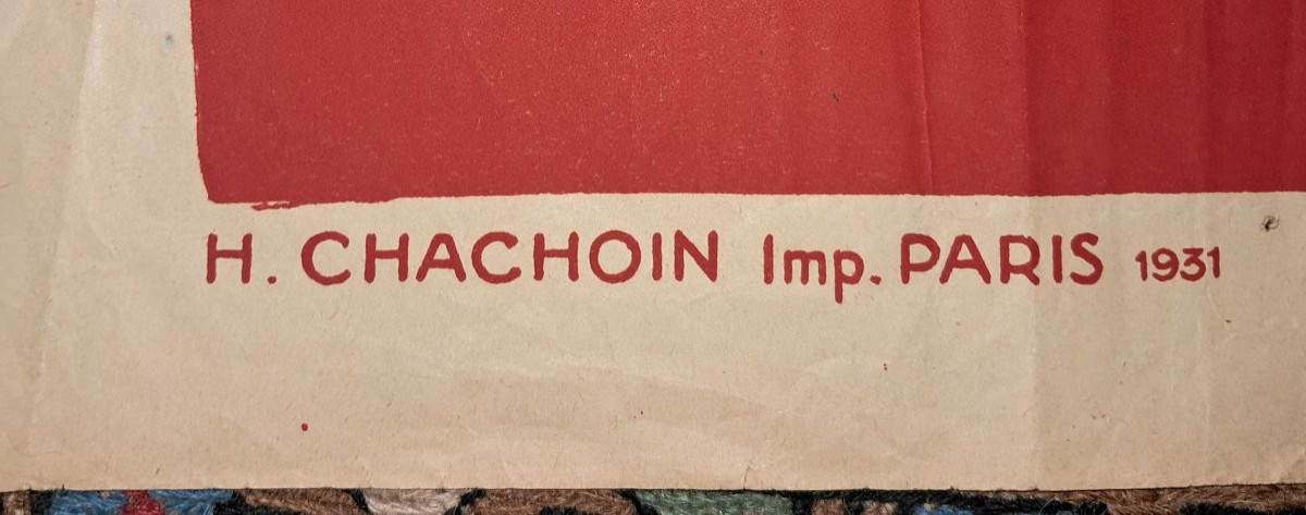 Peugeot 201, Original Poster From 1931, Chachoin Printer-photo-2