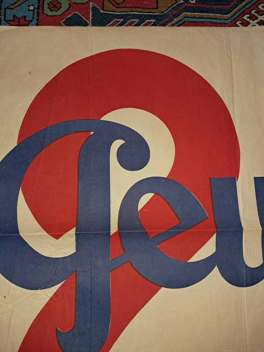 Peugeot 201, Original Poster From 1931, Chachoin Printer-photo-4