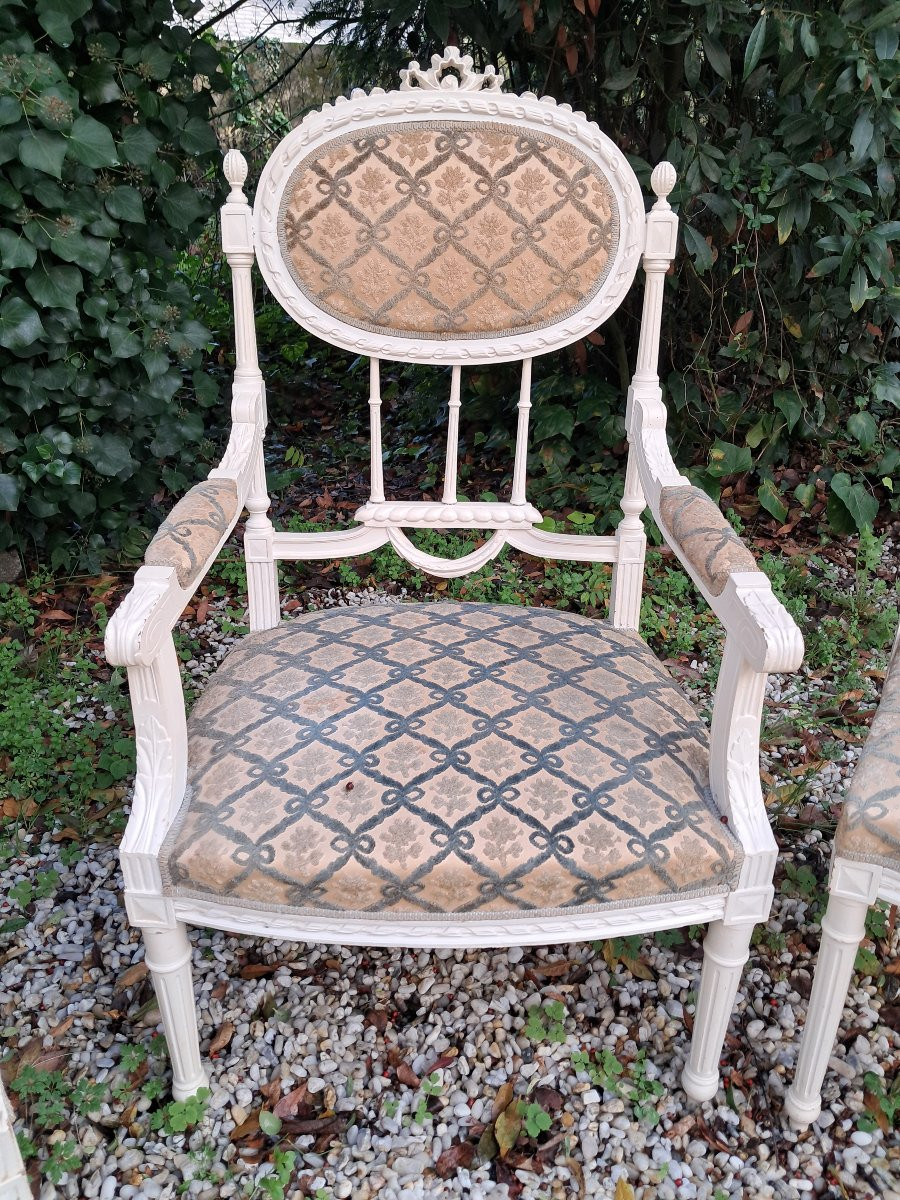 salon de style Louis XVI, XIXème siècle.-photo-4