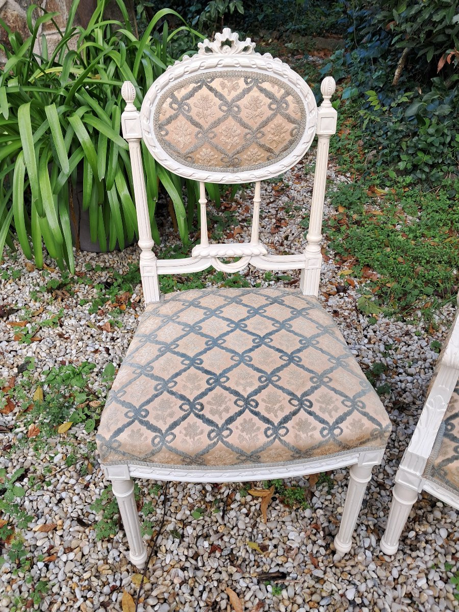 salon de style Louis XVI, XIXème siècle.-photo-2