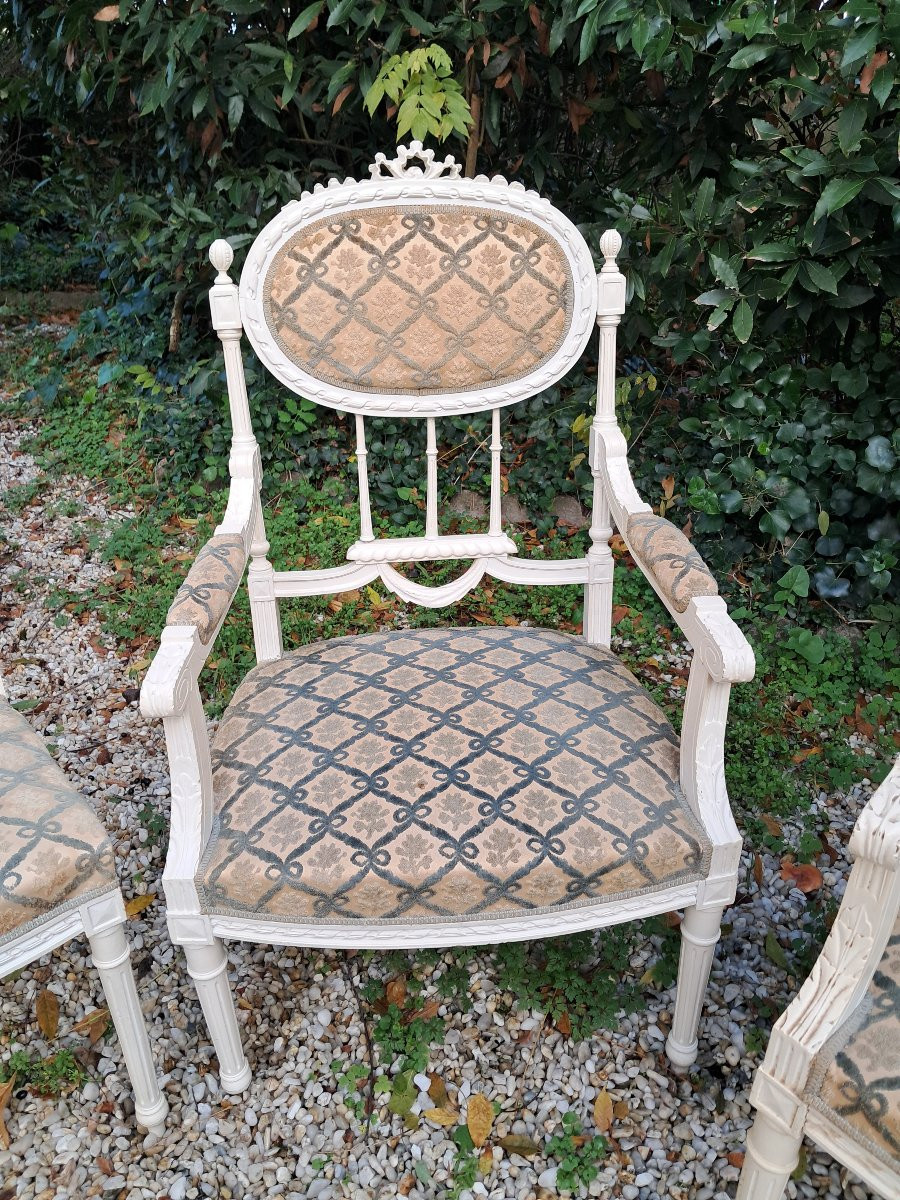 salon de style Louis XVI, XIXème siècle.-photo-3