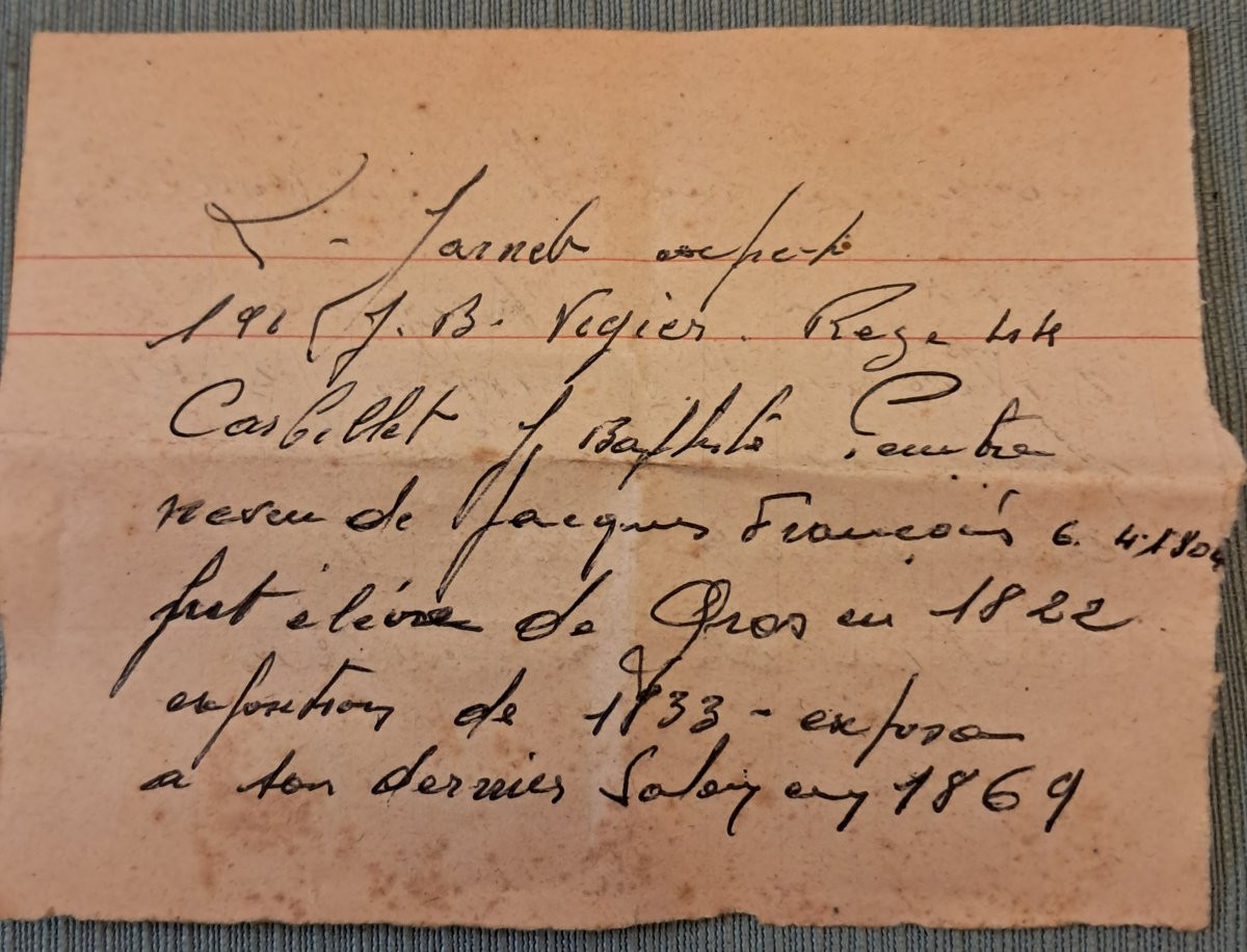 Portrait Of A Young Woman, Oil On Canvas, Attributed To Jean-baptiste Carbillet (1804-1888)-photo-4