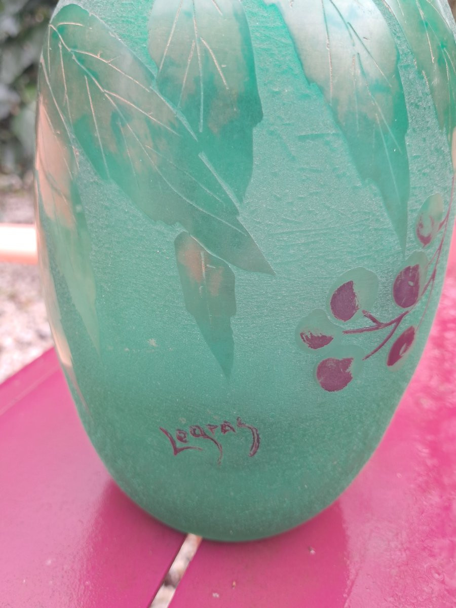 Vase Etched With Acid By François Théodore Legras-photo-3