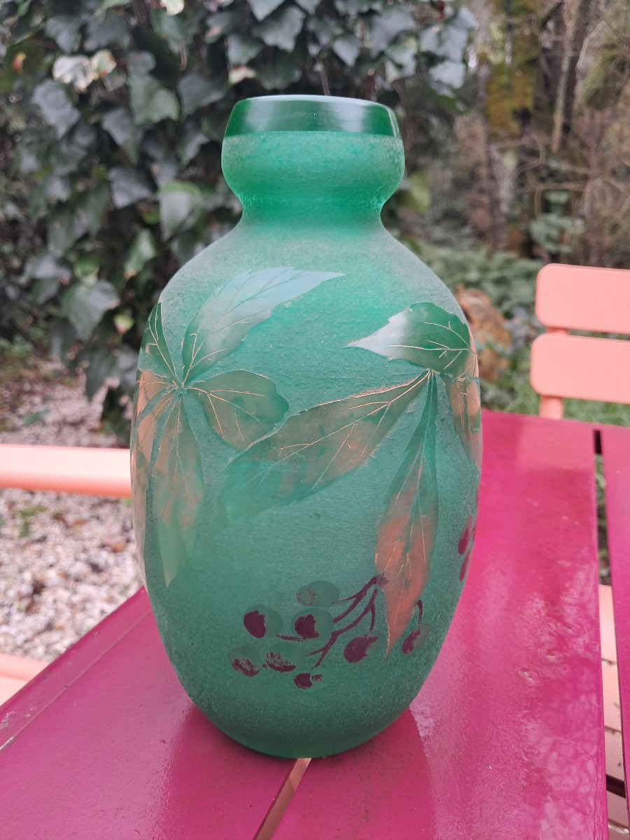 Vase Etched With Acid By François Théodore Legras-photo-4