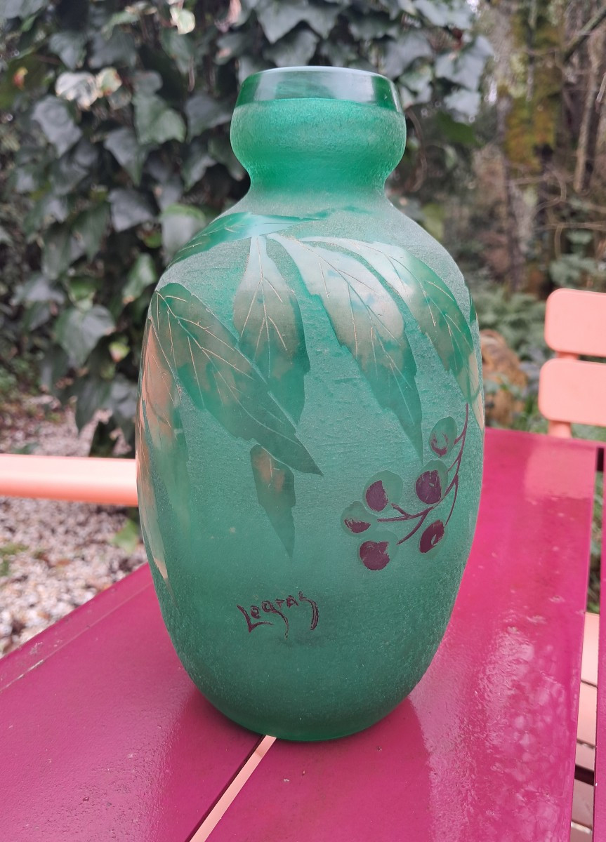 Vase Etched With Acid By François Théodore Legras