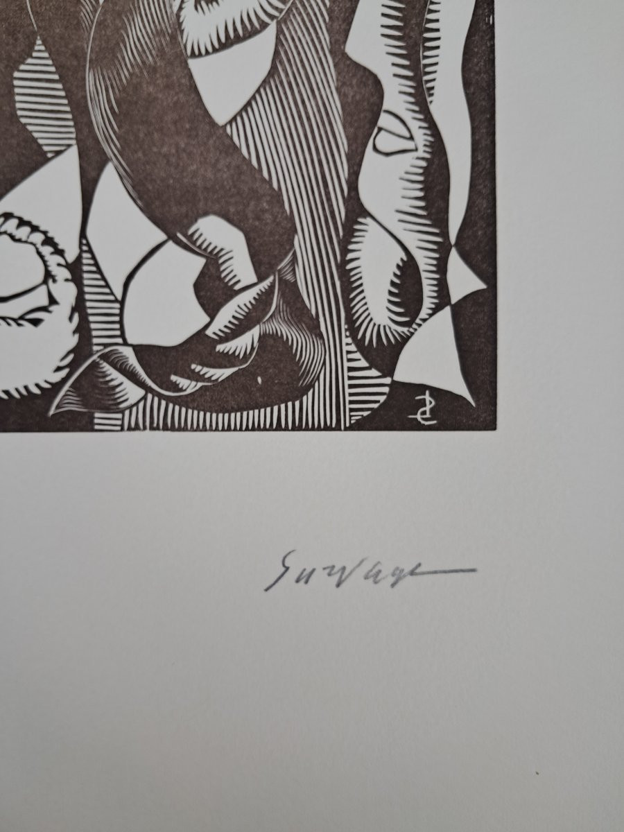 Léopold Survage (1879-1968) Surrealist Composition XXIii On Arches Paper, Not For Sale-photo-4