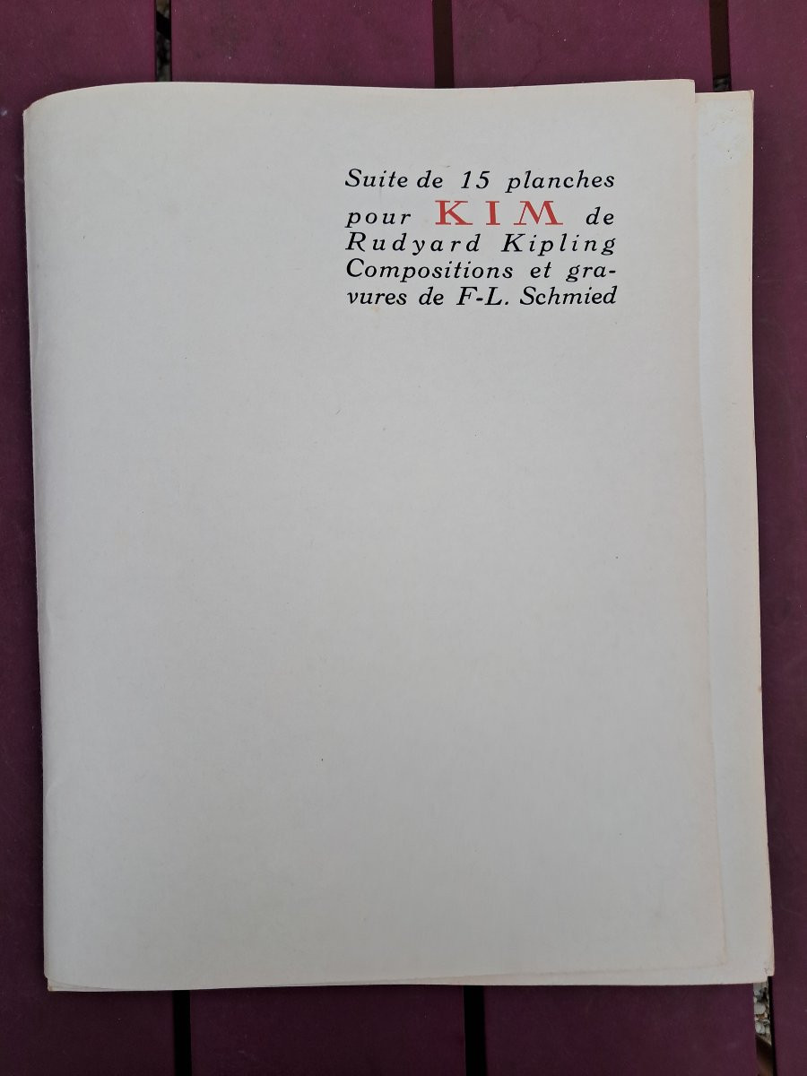 François SCHMIED (1873-1941), suite des 15 planches pour Kim de Rudyard Kipling, n°105/160-photo-2