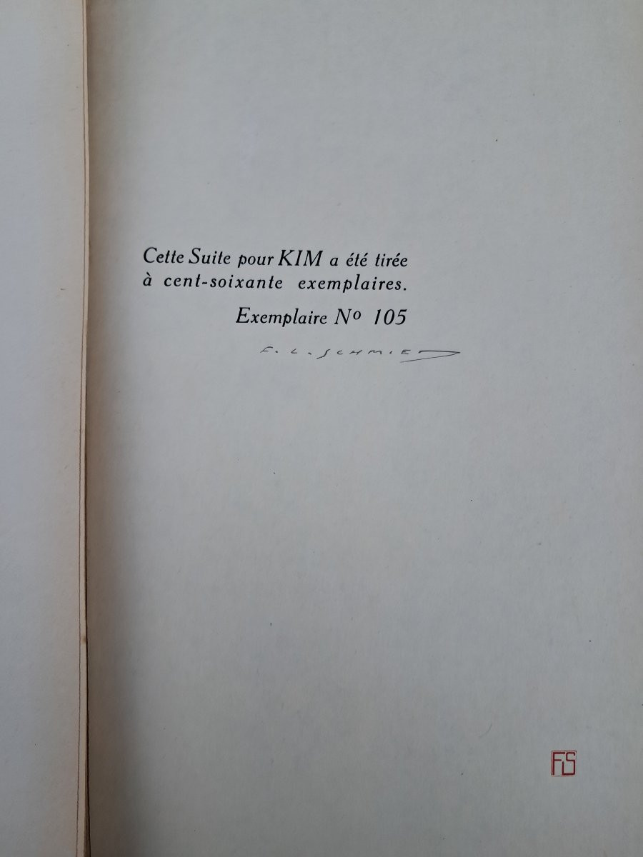 François SCHMIED (1873-1941), suite des 15 planches pour Kim de Rudyard Kipling, n°105/160-photo-3