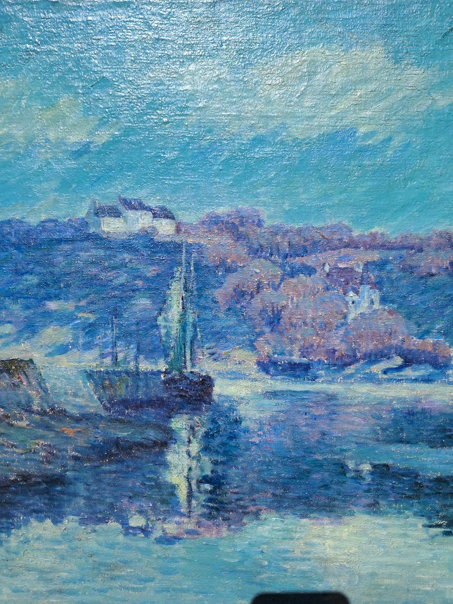 Fernand Morin (1878-1937), huile sur toile, Bretagne, école de Pont-Aven-photo-3
