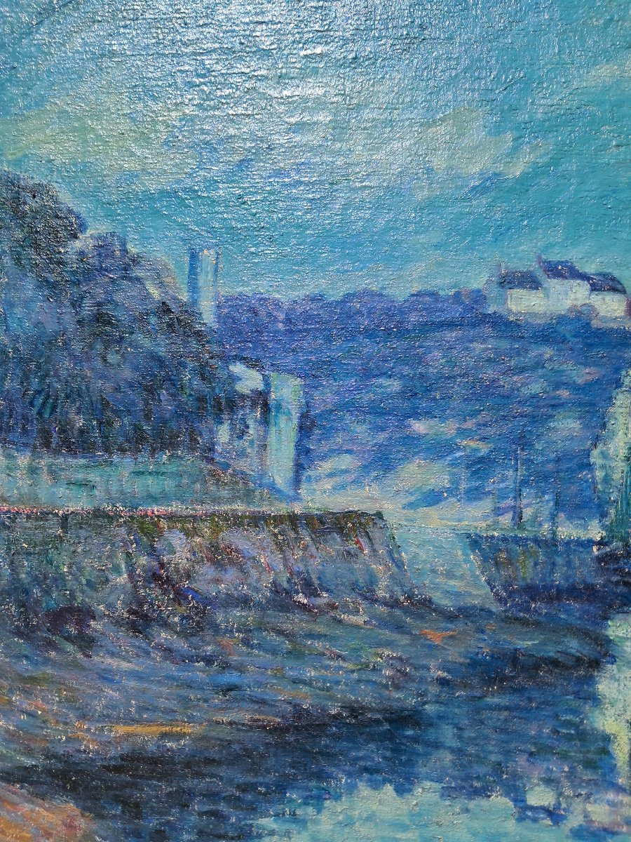 Fernand Morin (1878-1937), huile sur toile, Bretagne, école de Pont-Aven-photo-4