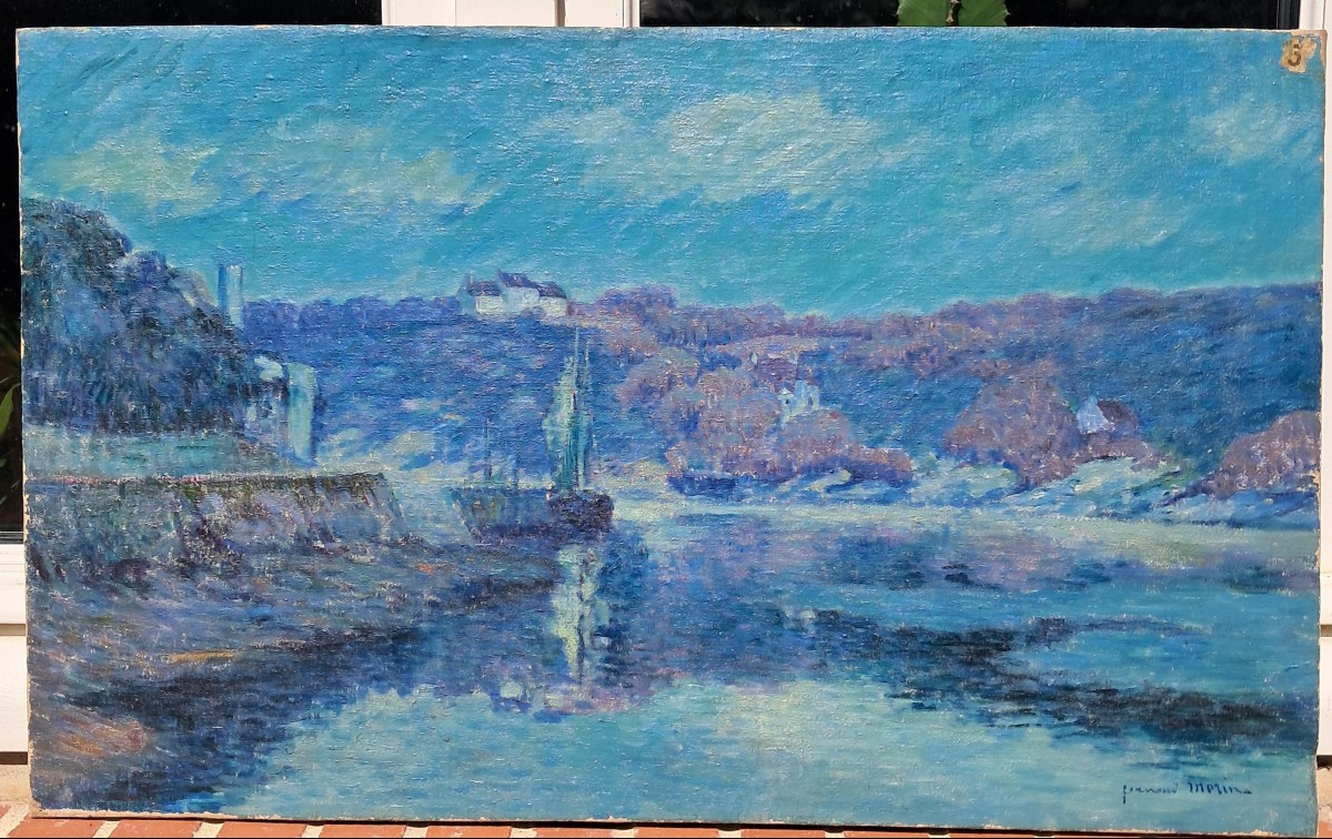 Fernand Morin (1878-1937), huile sur toile, Bretagne, école de Pont-Aven