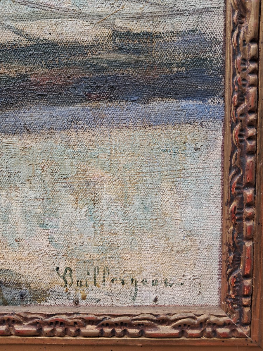 Yves Baillergeau (1881–1959), Salt Marshes At Batz-sur-mer, Oil On Canvas, Signed-photo-2