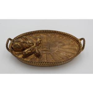 Barbedienne Ferdinand (1810-1892) And Maury, "the Rabbits' Lunch", Trinket Tray