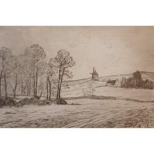 Maxime Maufra, Moulin à Morgat, Etching