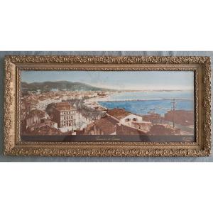 grand panorama de Cannes, vers 1900, Par Giletta
