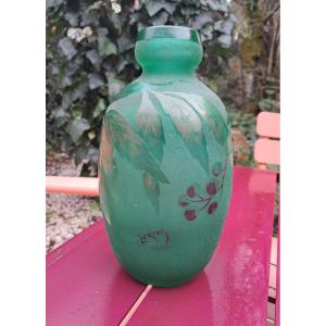 Vase Etched With Acid By François Théodore Legras