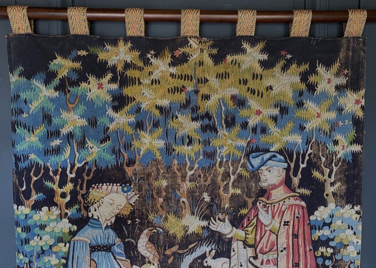 Medieval Tapestry The Sweet Heart The Offering Of The Heart The Gift Of The Heart-photo-2