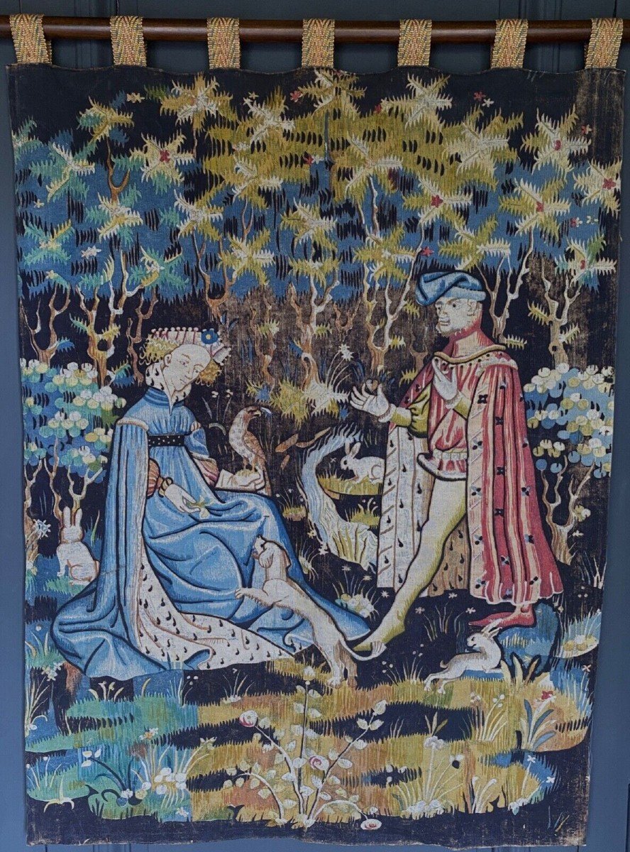 Medieval Tapestry The Sweet Heart The Offering Of The Heart The Gift Of The Heart-photo-4