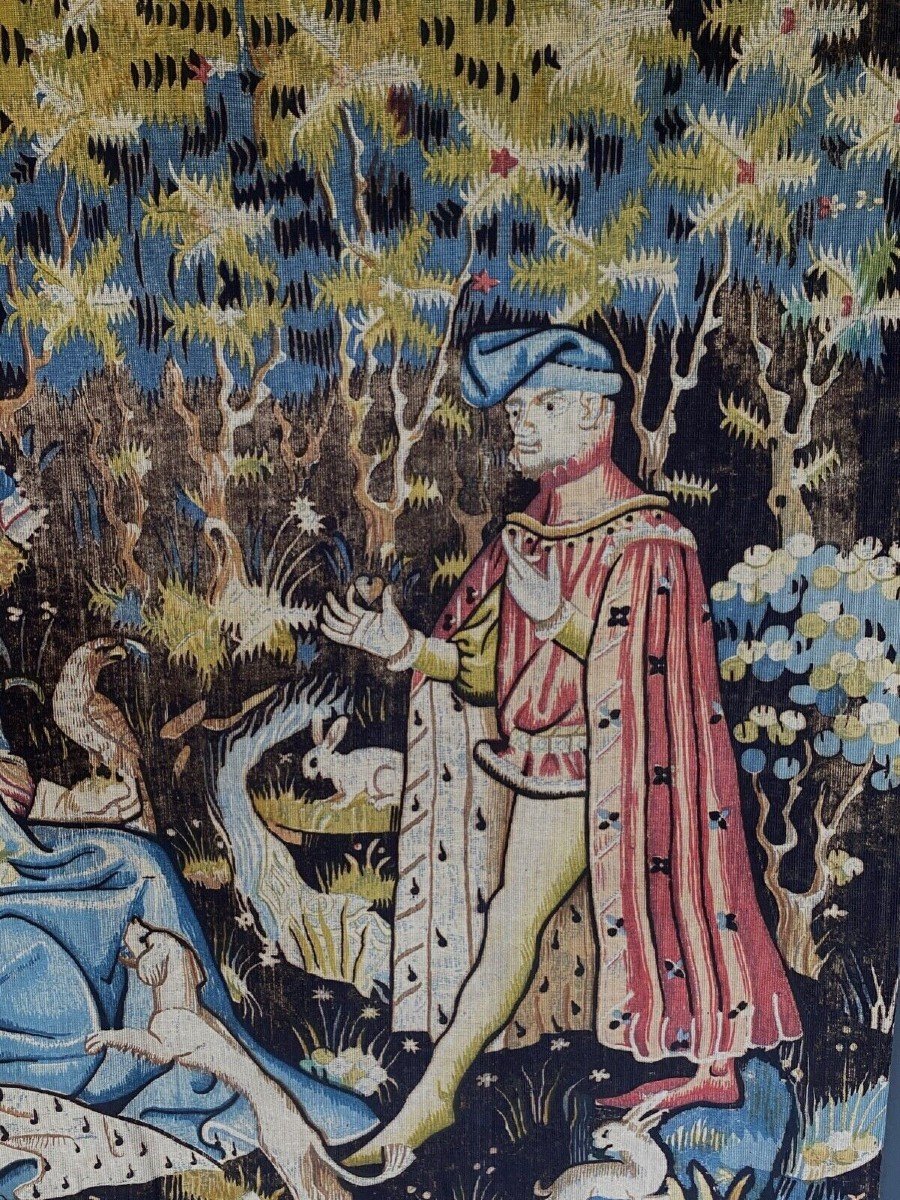 Medieval Tapestry The Sweet Heart The Offering Of The Heart The Gift Of The Heart-photo-1