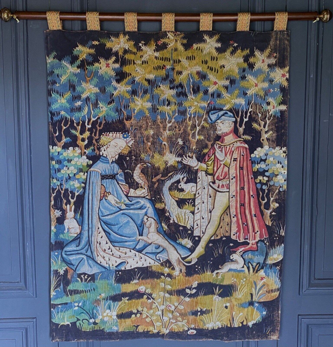 Medieval Tapestry The Sweet Heart The Offering Of The Heart The Gift Of The Heart