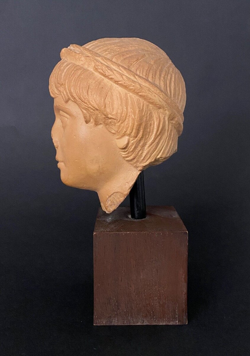 Sculpture à l'Antique en plâtre Marcus Annius Verus Caesar-photo-3
