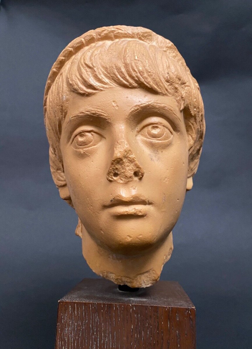 Sculpture à l'Antique en plâtre Marcus Annius Verus Caesar-photo-2