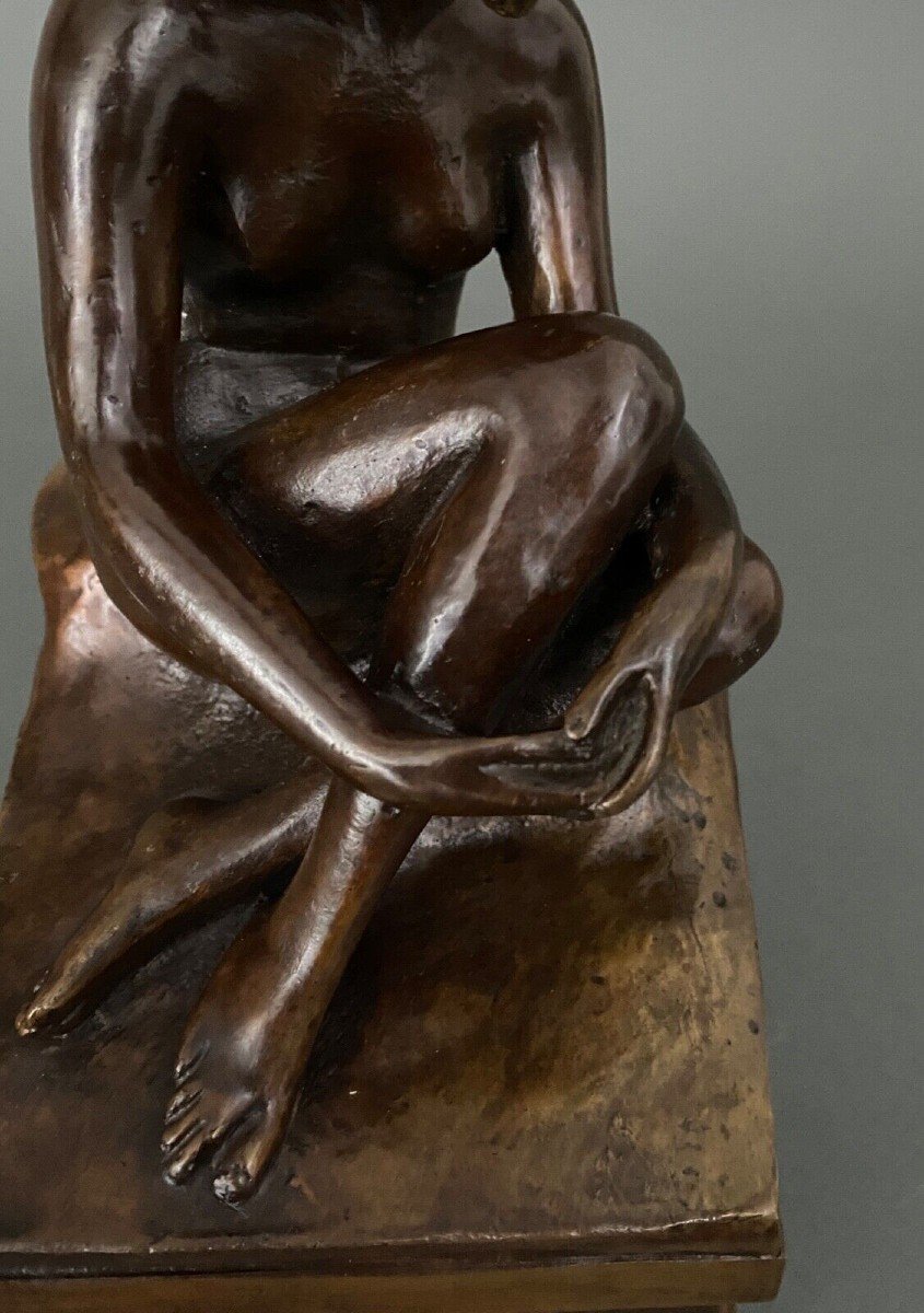 Art Deco Bronze Sculpture Egidio Pozzi Garni Frères éditeurs-photo-8