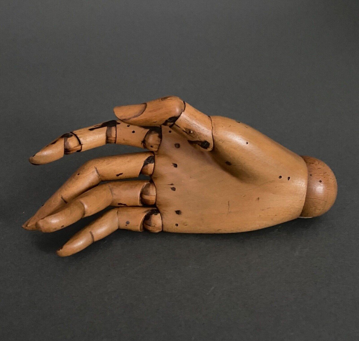 Articulated Wooden Painter's Hand, Early 20th Century
