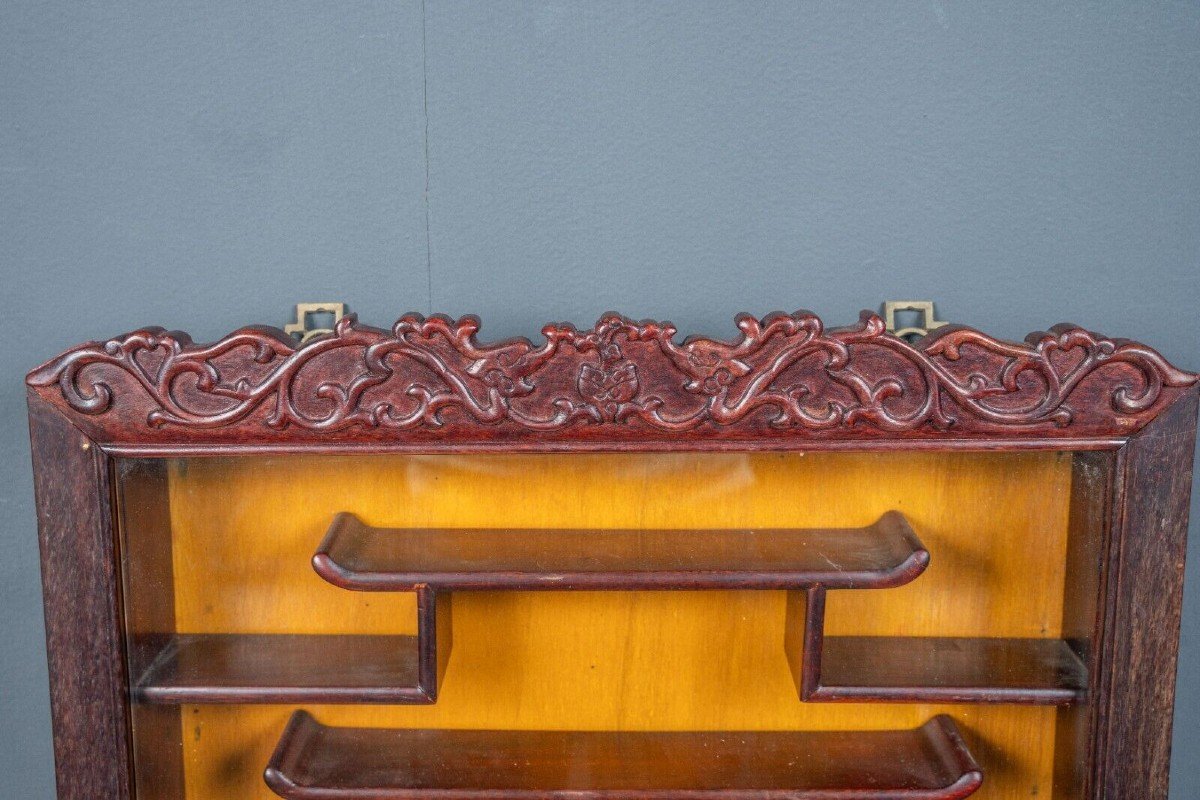 Ironwood Display Case China Mid-20th Century-photo-2