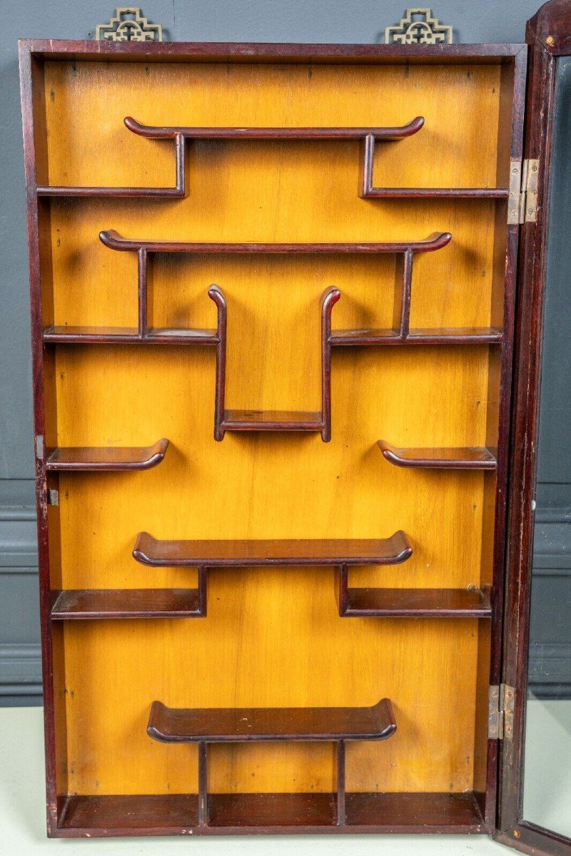 Ironwood Display Case China Mid-20th Century-photo-3