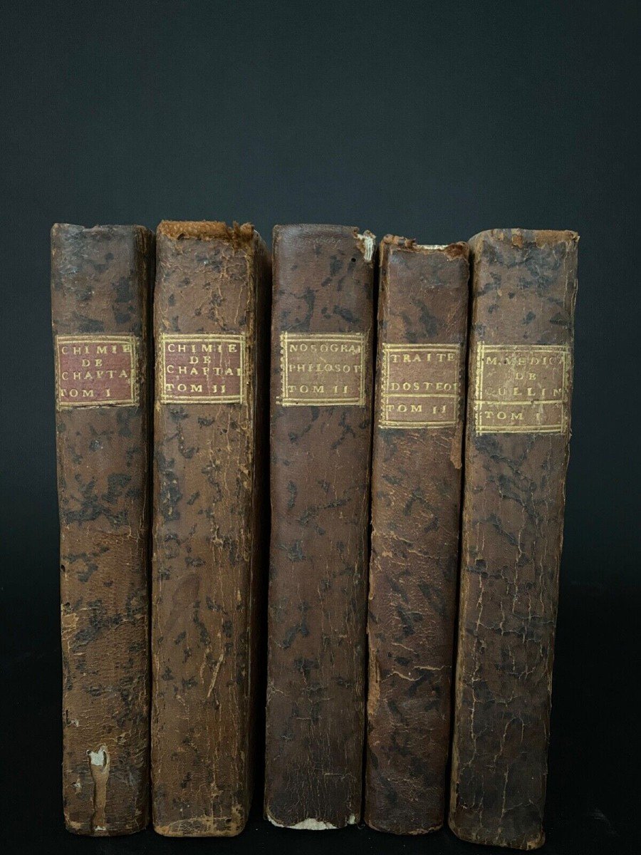 11 tomes livres médicaux ostéologie chirurgie chimie nosographies 1790 -photo-2