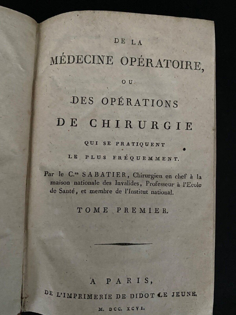 11 tomes livres médicaux ostéologie chirurgie chimie nosographies 1790 -photo-4