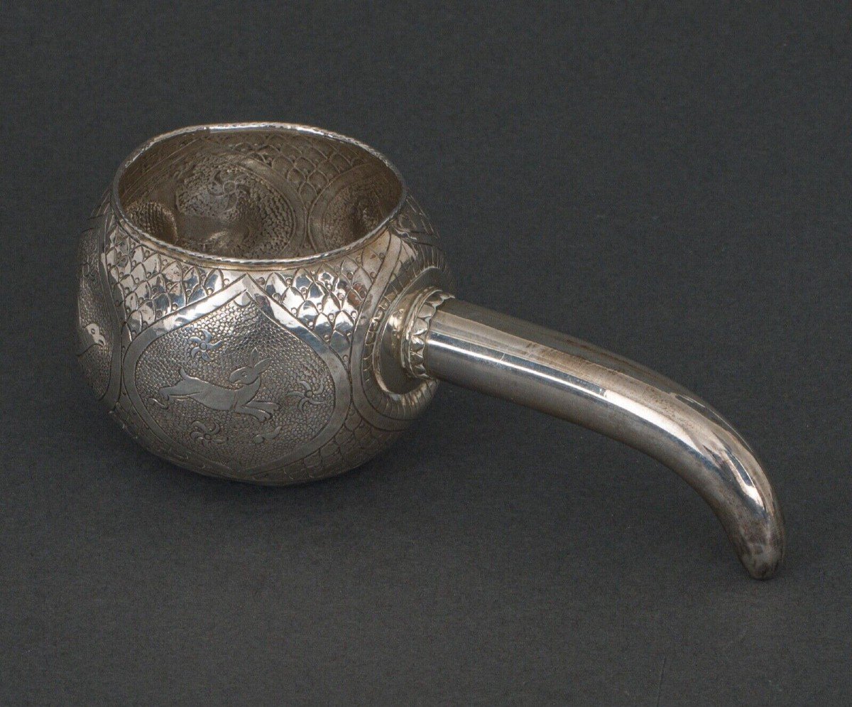 Kovsh Russian Silver Calabash Goblet 1900-photo-3