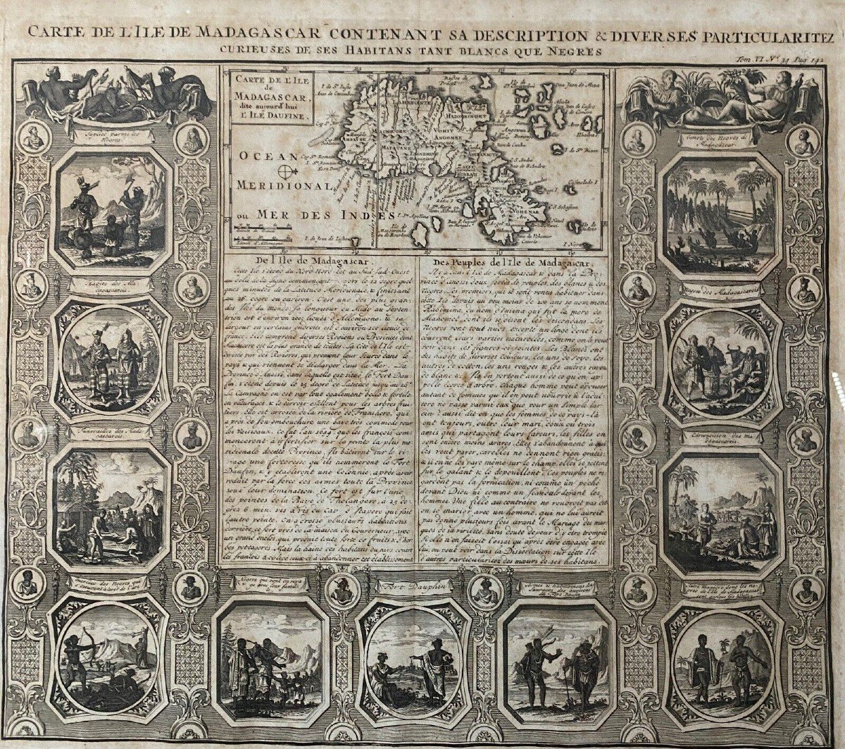 18th Century Map Of The Island Of Madagascar-photo-2