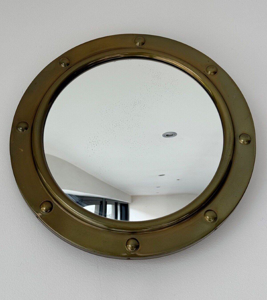 Witch Mirror 1960 Brass Surround With Cabochons