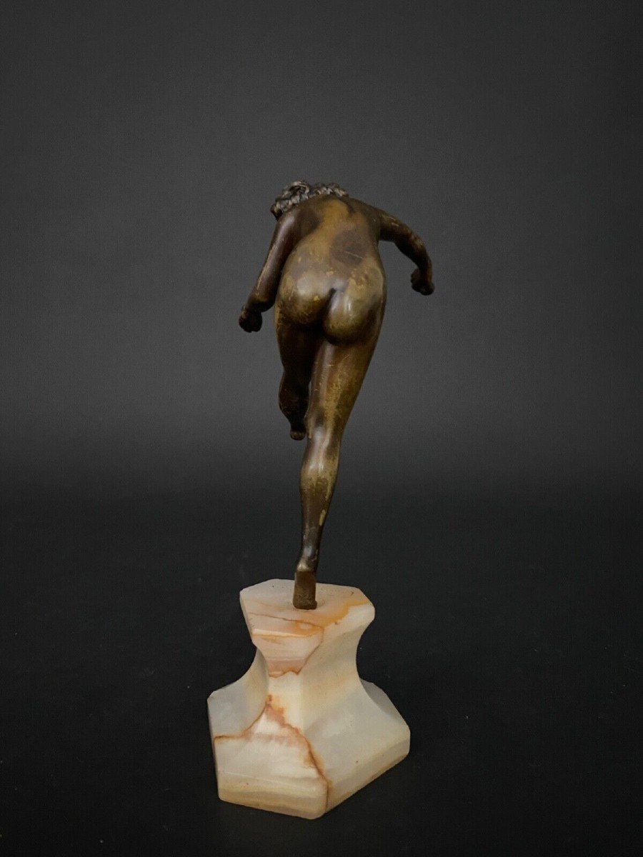 Bronze Dancer By Claire Jeanne Roberte Colinet Art Deco Juggler-photo-2