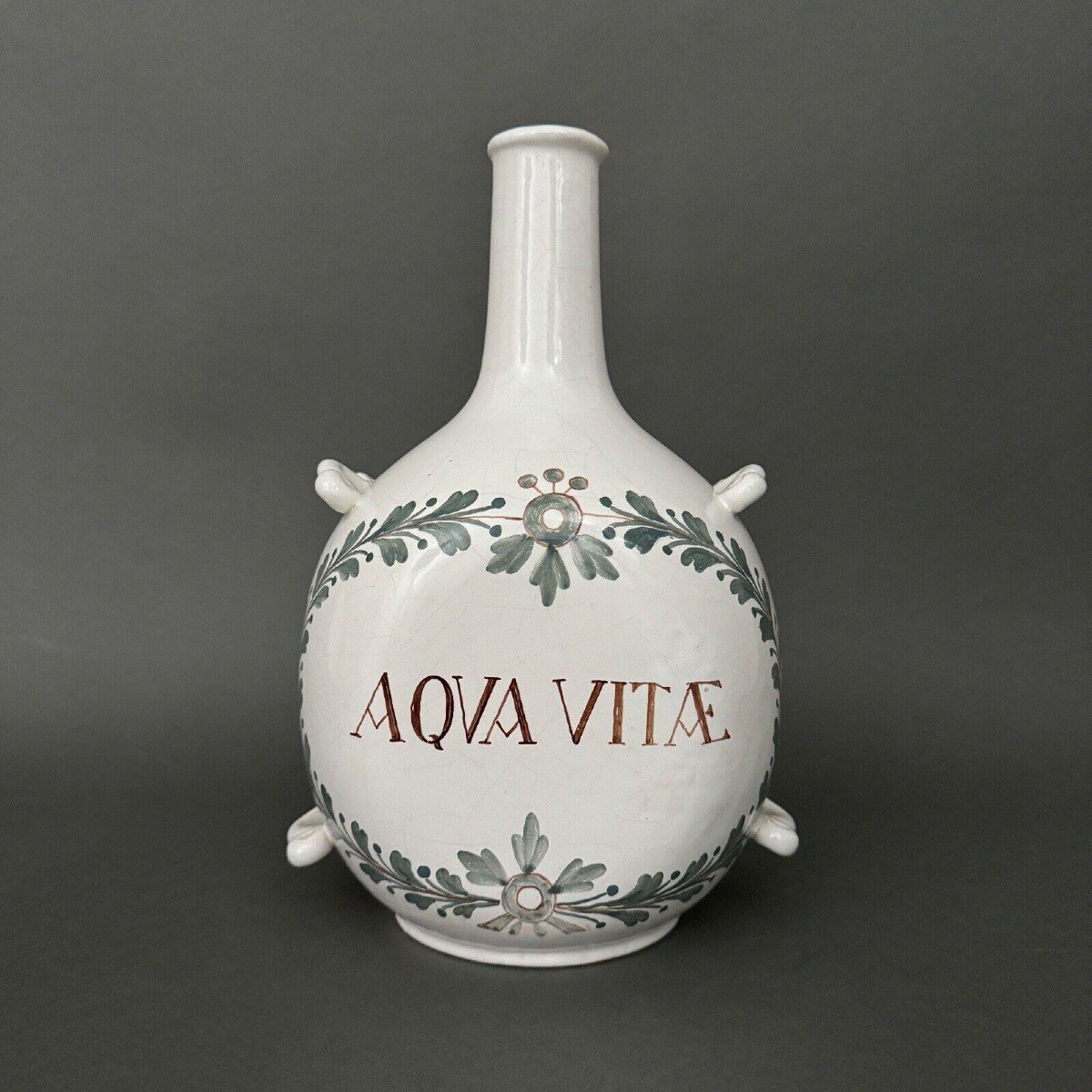 Aqua Vitae Pharmacy Bottle 19th Century-photo-4