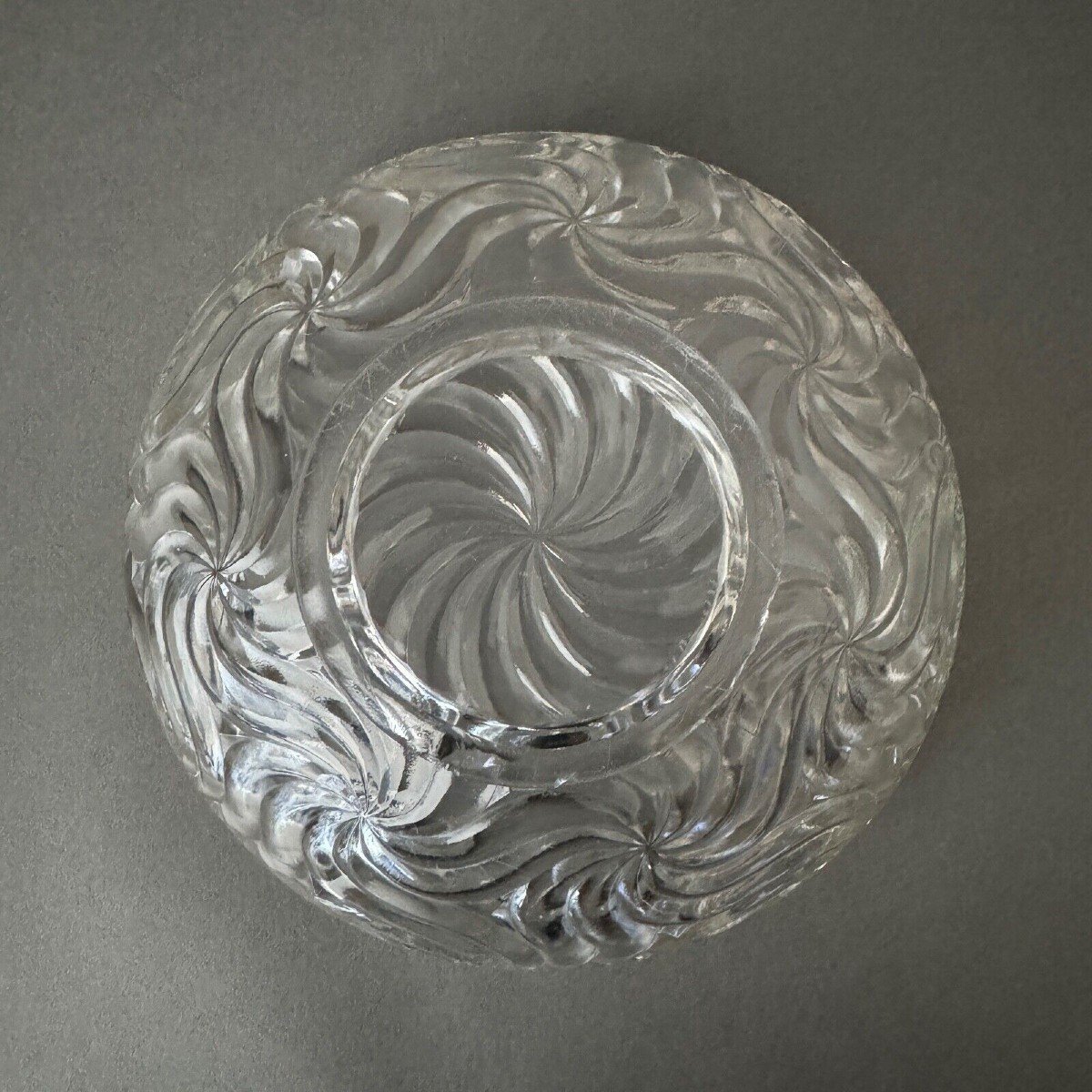 Saladier Baccarat modèle Bambou cerclage en métal argenté-photo-6