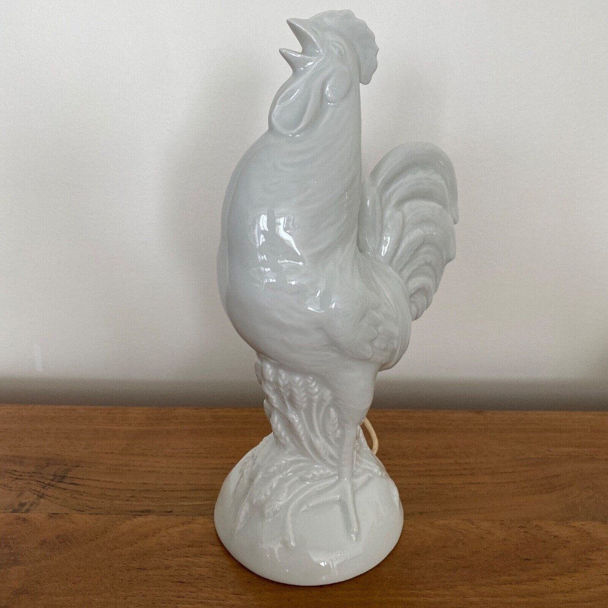 Veilleuse représentant un coq 1930 porcelaine de Limoges France-photo-3