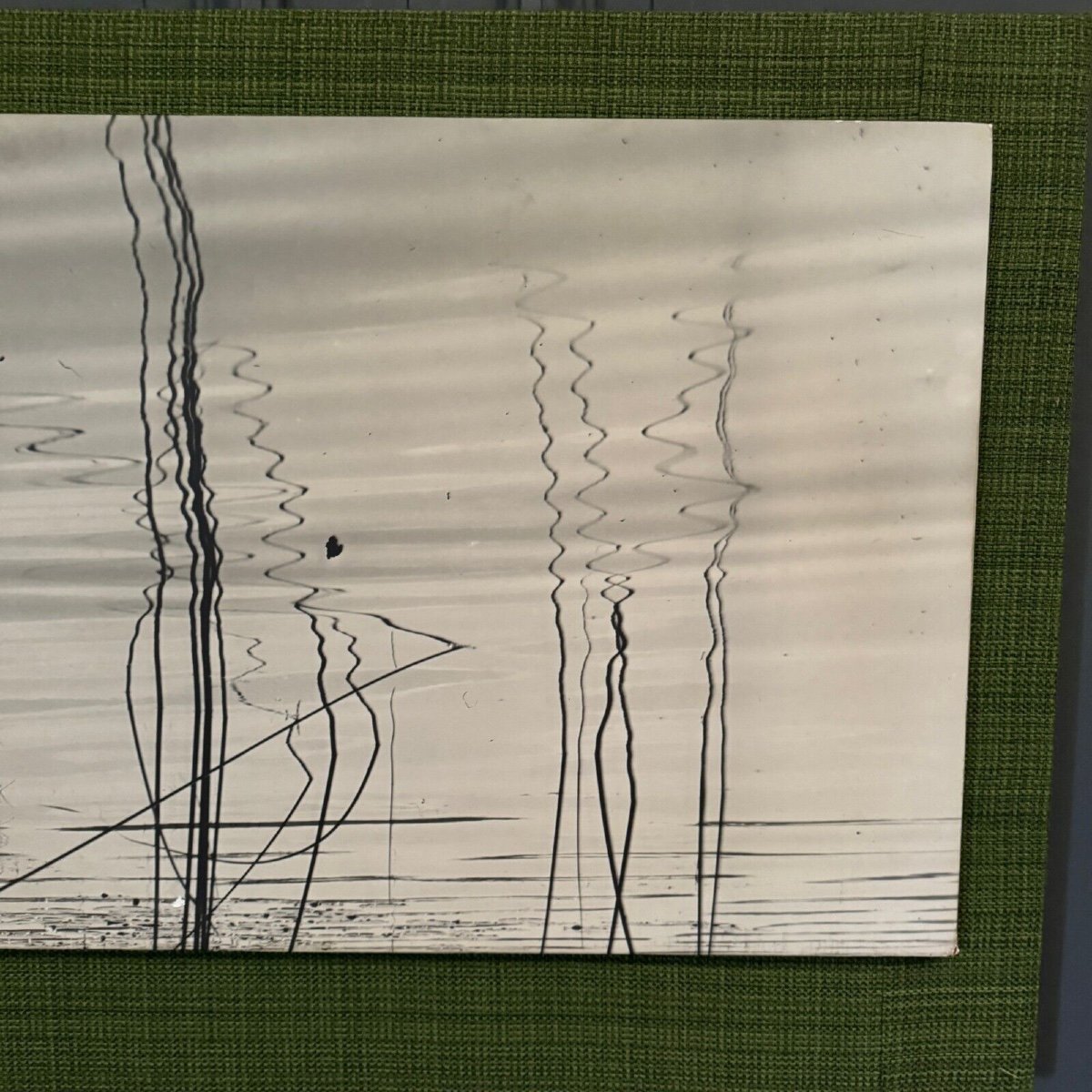 Photo moderniste 1960 contrecollée sur un panneau de bois-photo-2