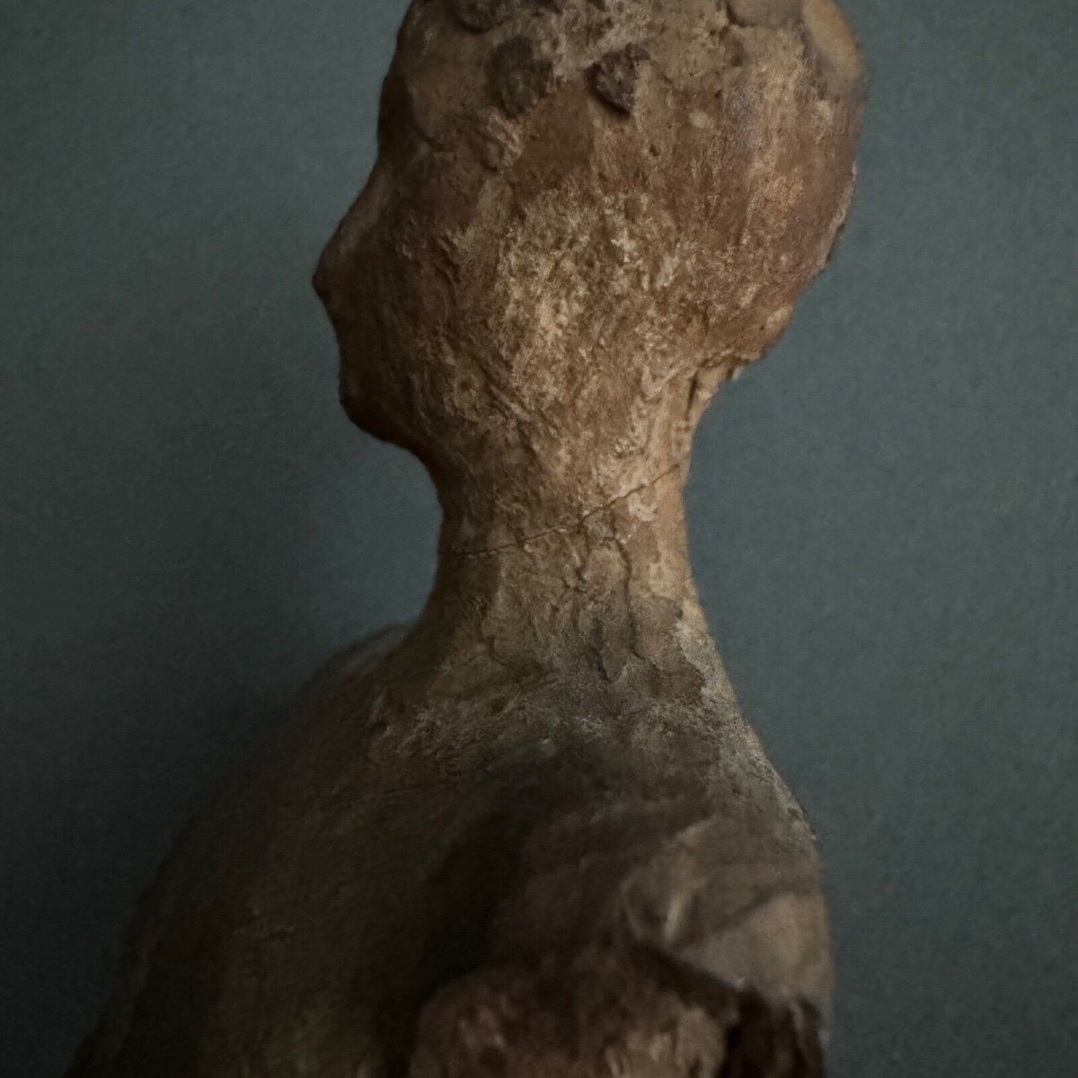 Workshop Plaster By Charles Filleul, Male Subject In Antique Style-photo-7
