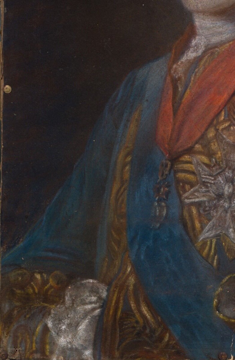 Portrait Of Louis Ferdinand Of France After M. Quentin De La Tour 18th Century-photo-4