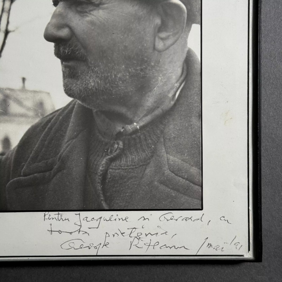Artistic Photo Signed By Gheorge Rizeanu XXth 2 Romanian Men-photo-3
