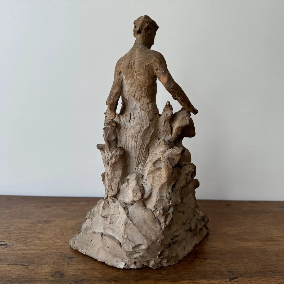 Workshop Plaster Cast By Ch. Filleul Representing A Couple In Antique 20th Century-photo-4