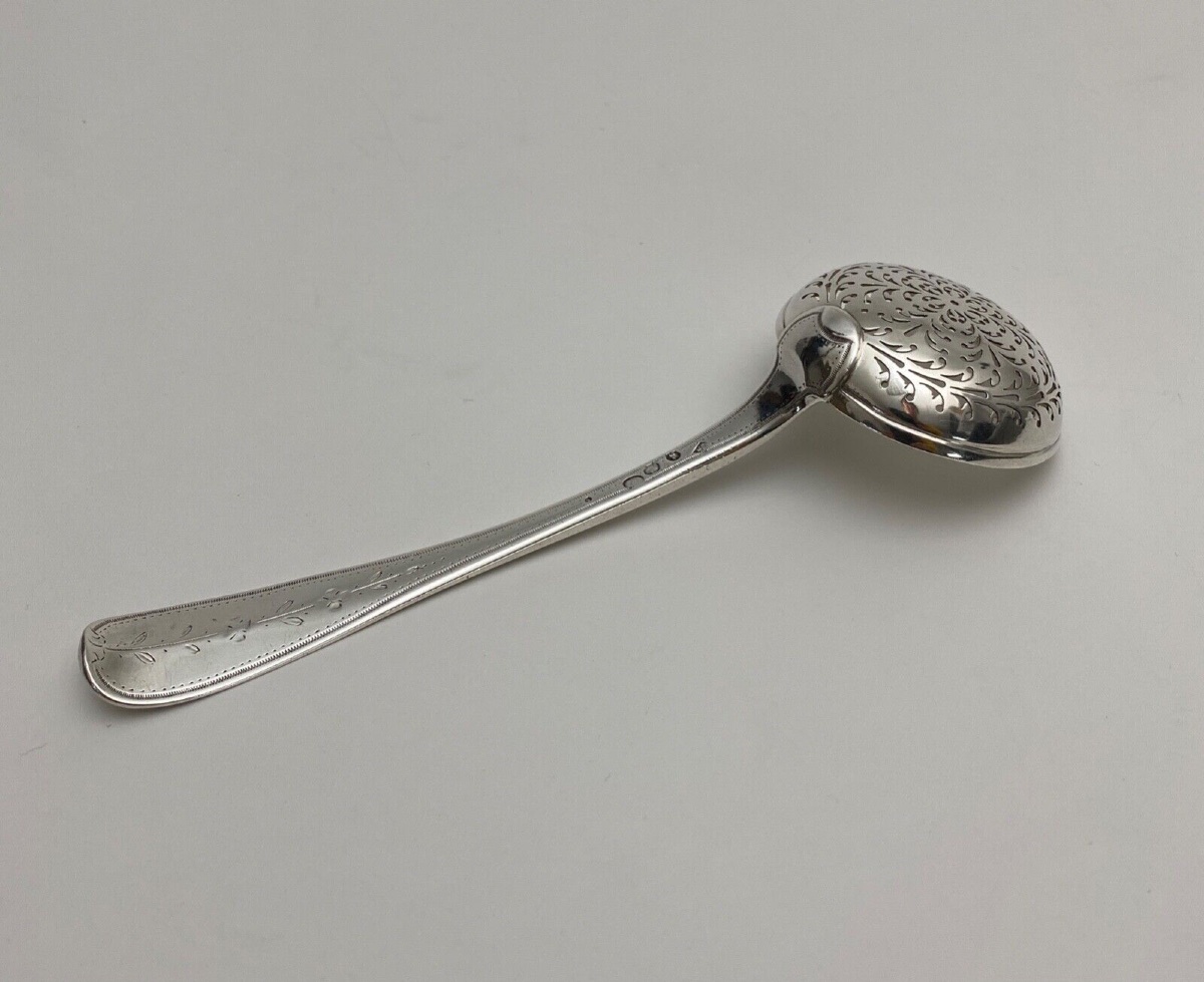 18th Century Silver Sprinkling Spoon, Farmers General, 93 Grams-photo-2