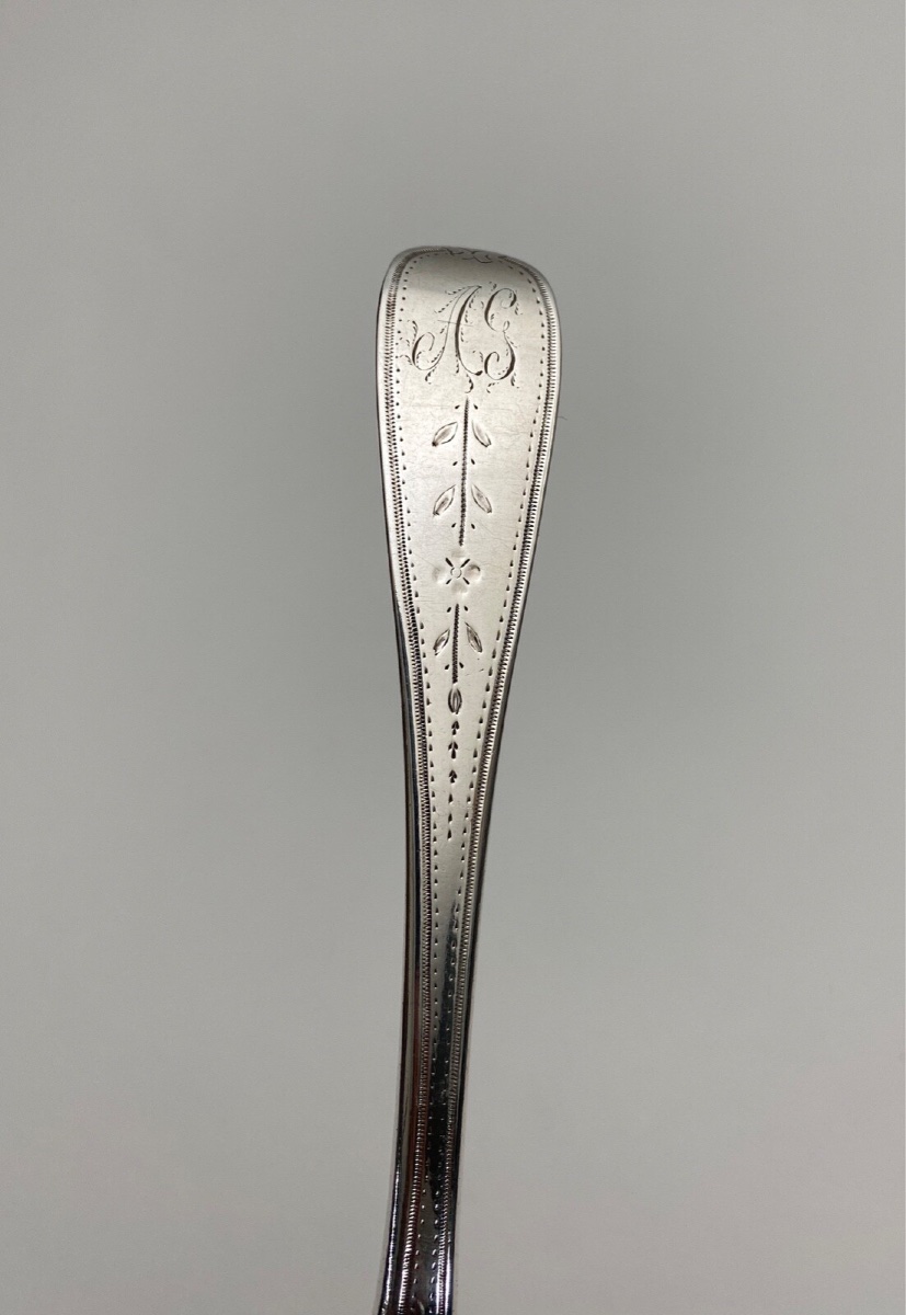 18th Century Silver Sprinkling Spoon, Farmers General, 93 Grams-photo-1