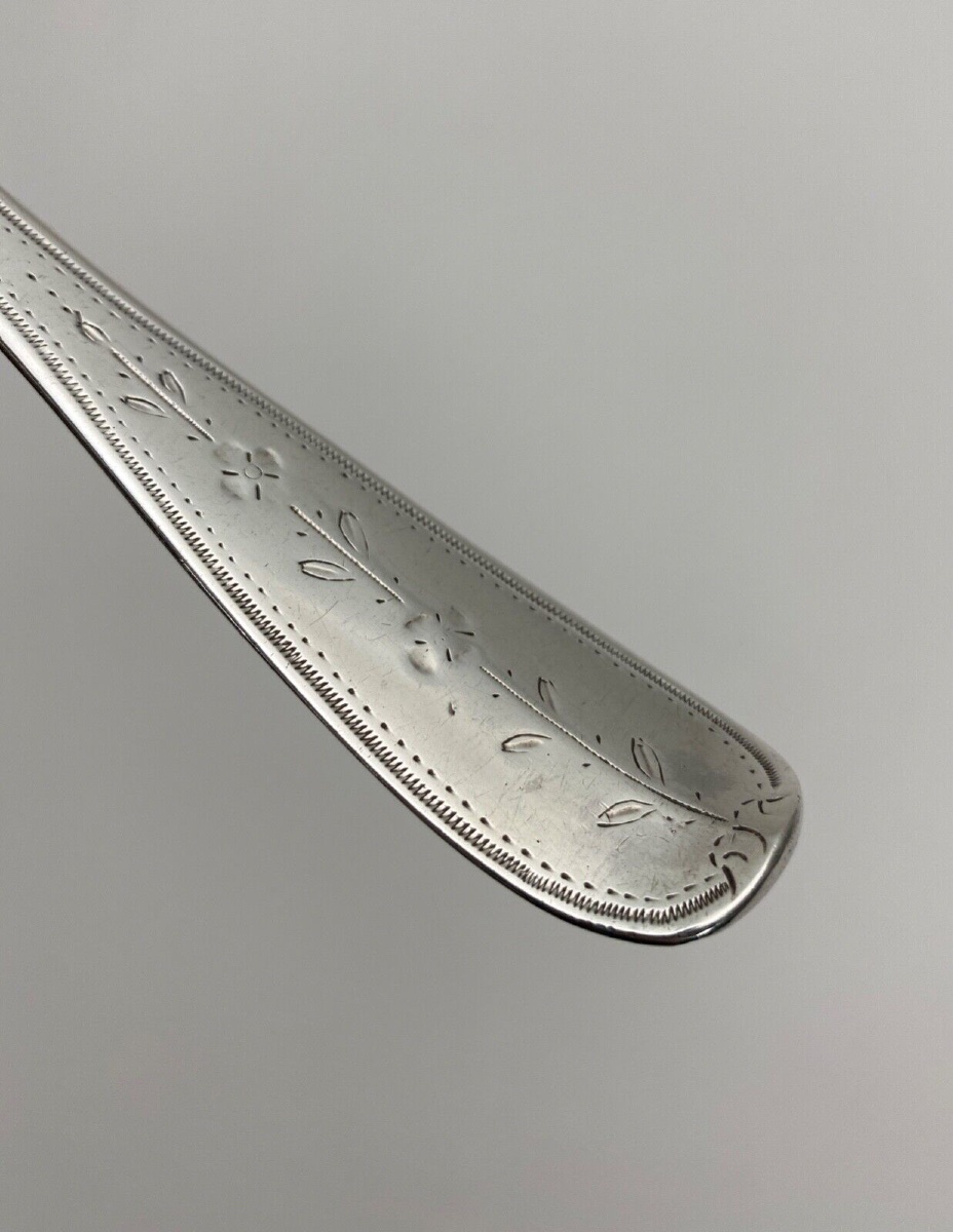 18th Century Silver Sprinkling Spoon, Farmers General, 93 Grams-photo-4