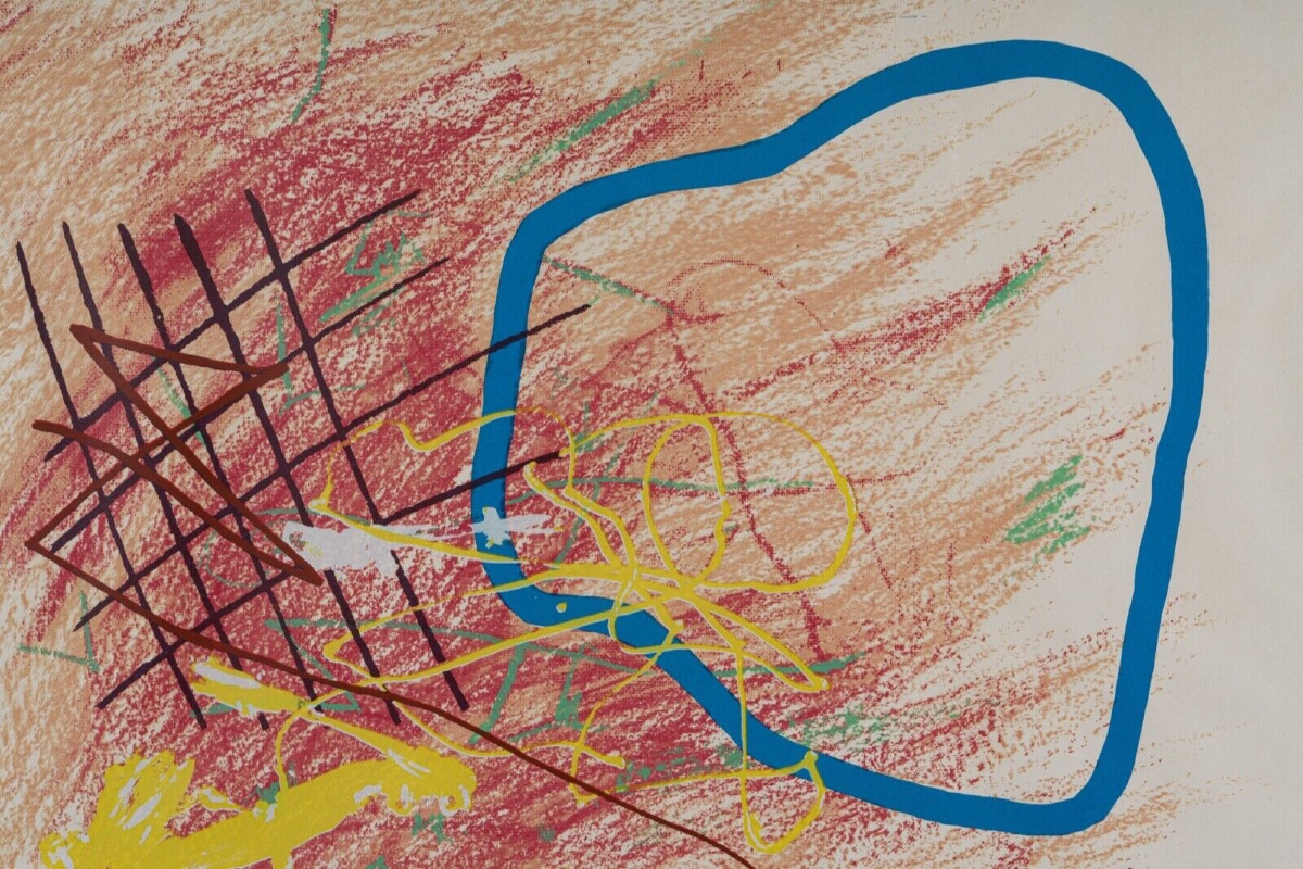 Lithographie abstraite Joseph Hanly Hanley 1984 One for Patricia 1/40-photo-3