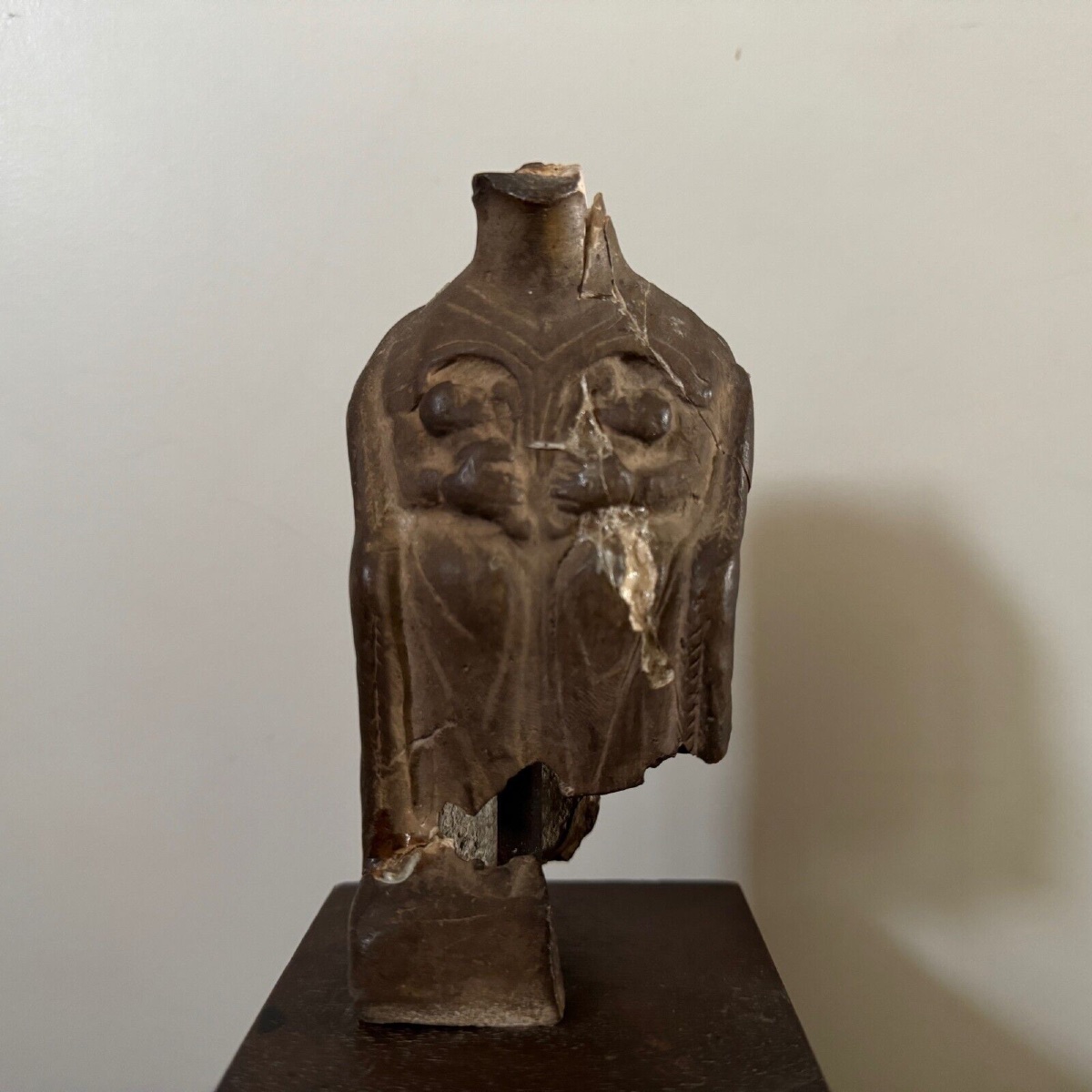 Antique Bust By Ch. Filleul, Patinated Workshop Plaster, 20th Century-photo-4
